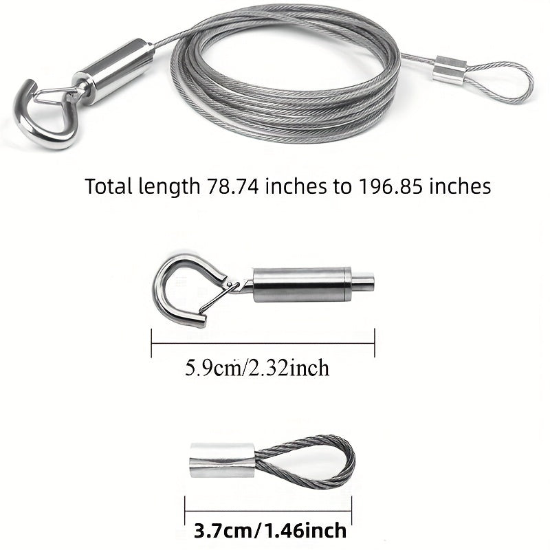 Adjustable Picture Hanging Wire Kit Stainless Steel Hanging Line