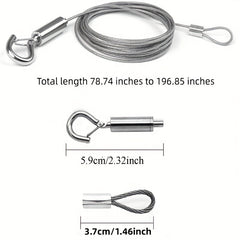 Adjustable Picture Hanging Wire Kit Stainless Steel Hanging Line