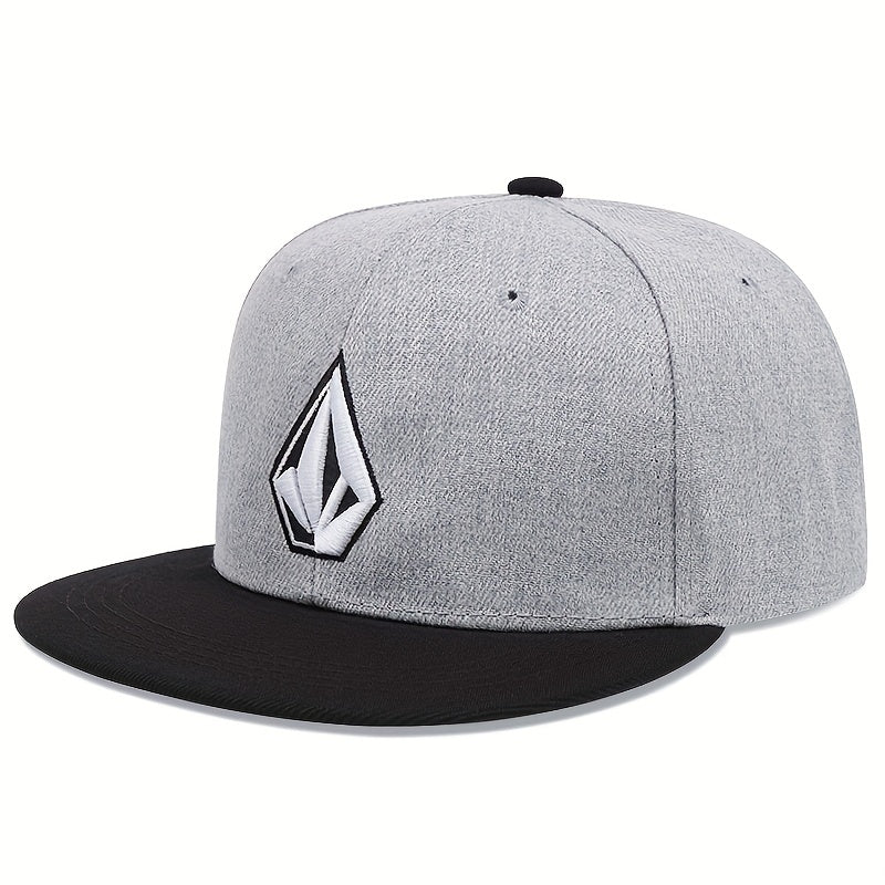 Men's Embroidered Hip Hop Flat Brim Hat