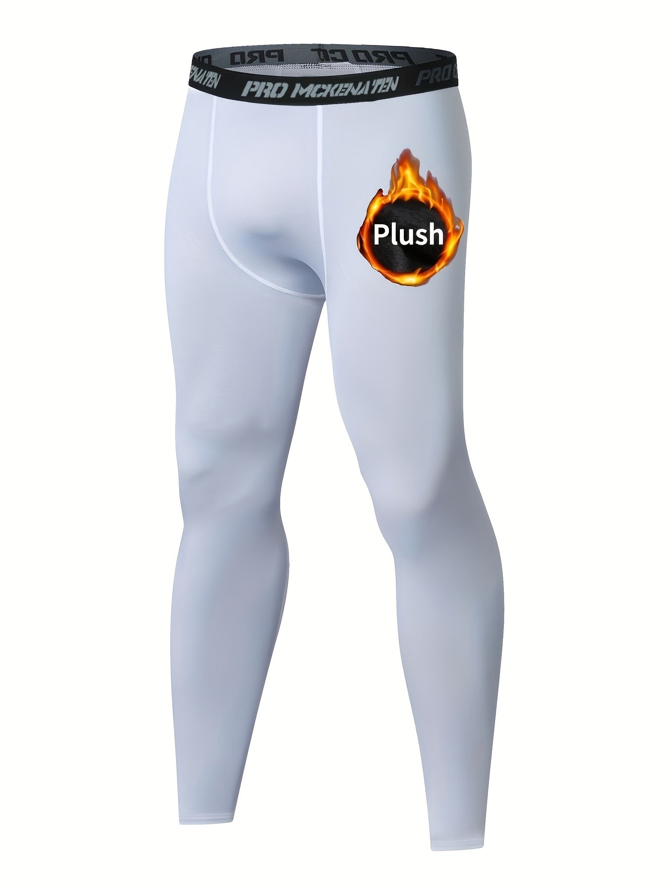 Men's High Stretch Thermal Fleece Leggings for Winter Wear