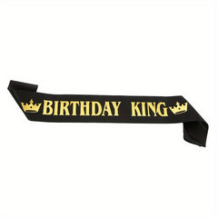 Men's Birthday KING Bronzing Belt Shoulder Strap