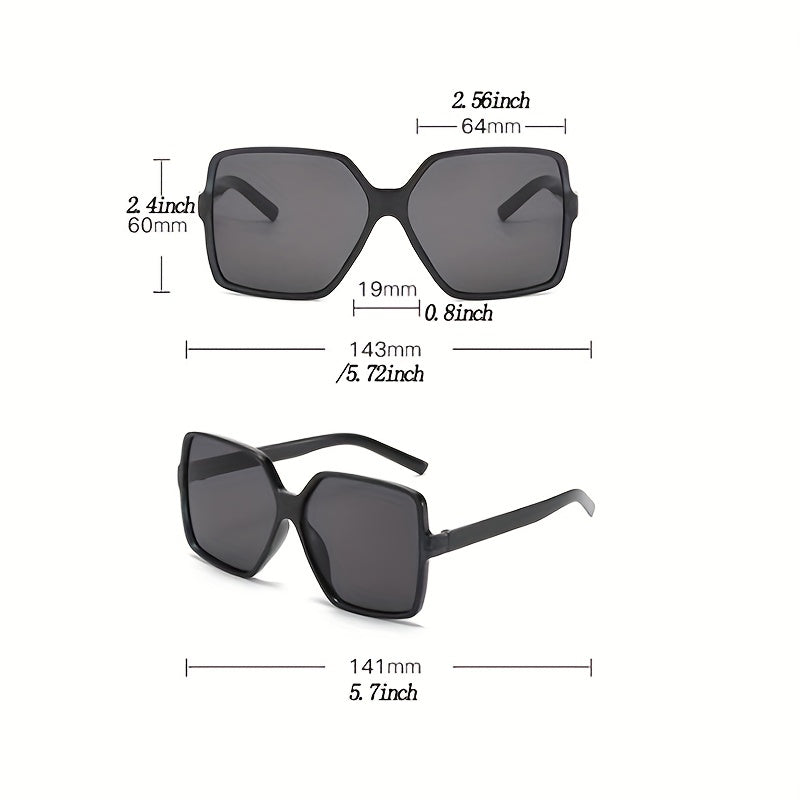 Men's Polarized Square Sunglasses Vintage UV Protection Glasses