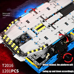 3D Motorcycle Test Stand Building Blocks Set Movie Themed Educational Toy