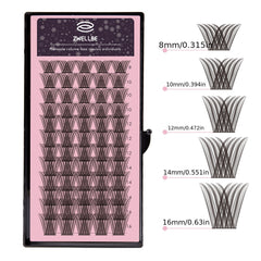 72 Clusters D Curling False Eyelashes Large Volume Extension