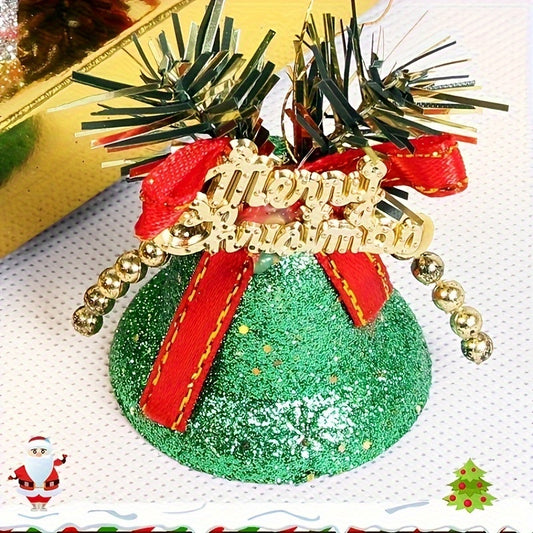 Colorful Sprinkled Plastic Bells Christmas Tree Accessories