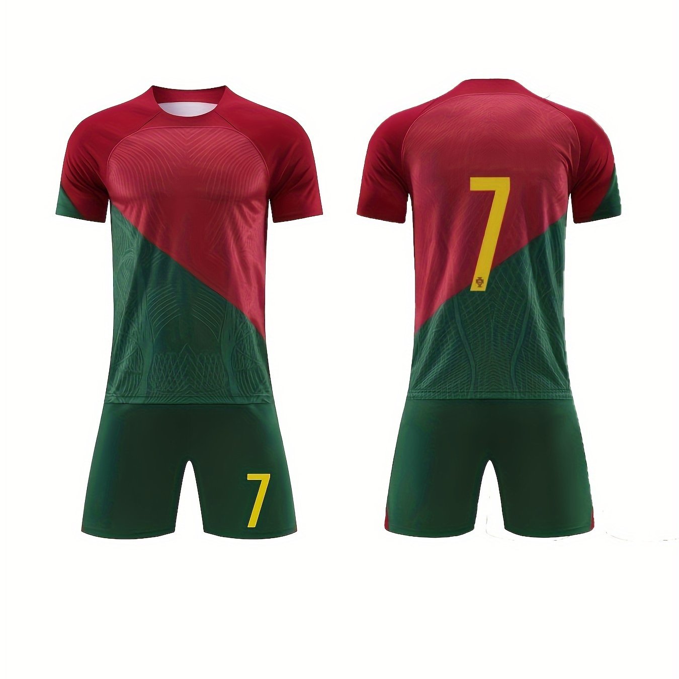Boys Block 7 Football Training Outfit Quick Drying T-shirt & Shorts