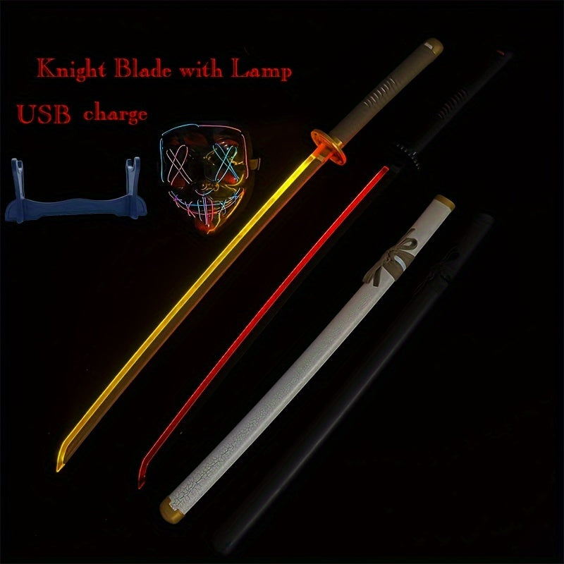 Luminous Samurai Sword USB Charging Anime Sword Cosplay Props