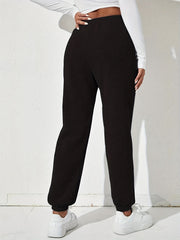 Elastic Waist Baggy Pants Casual Loose Pants For Spring & Fall