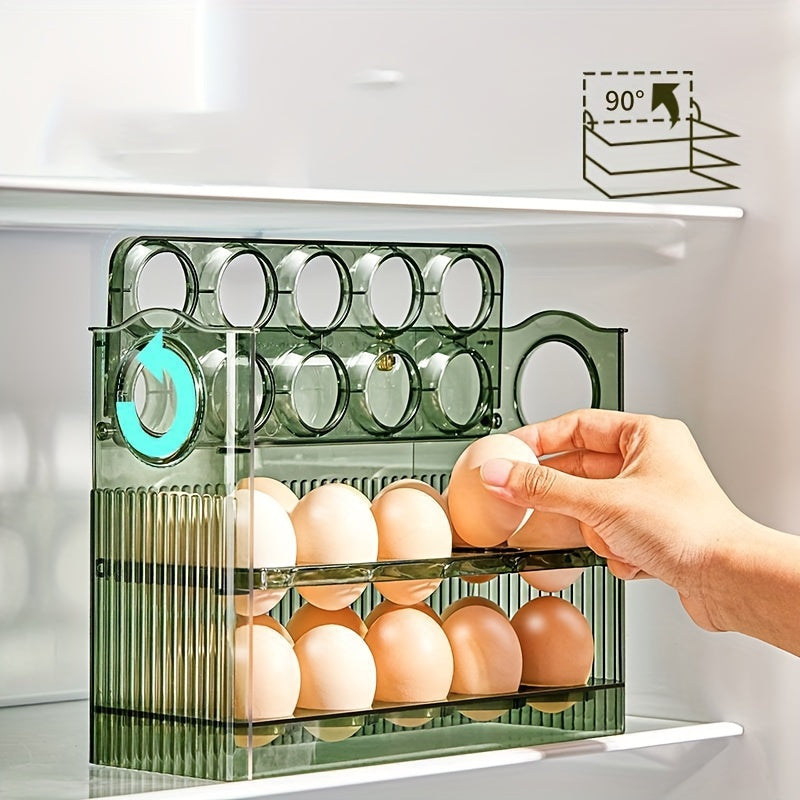 3 Tier Egg Holder Fridge Organizer, Holds 30 Eggs