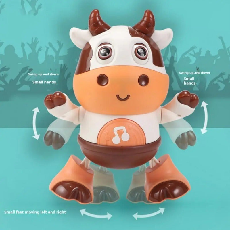 Kids Electronic Music Toy Cow with LED Lights Educational Learning Ideal