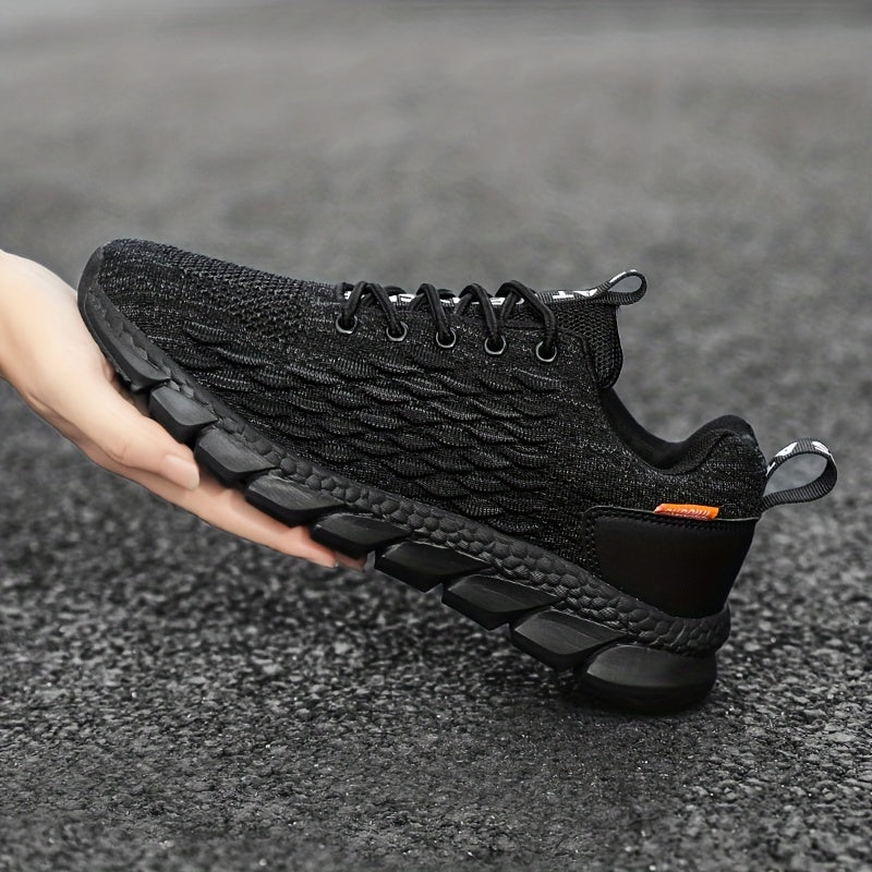 Men's Knitted Walking Shoes Lightweight Comfy Casual Shoes