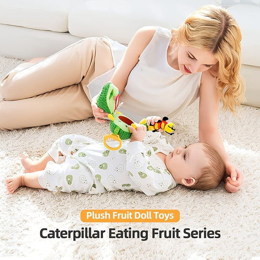 Jollybaby Baby Plush Fruit Doll Caterpillar Toy