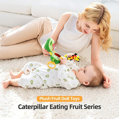 Jollybaby Baby Plush Fruit Doll Caterpillar Toy