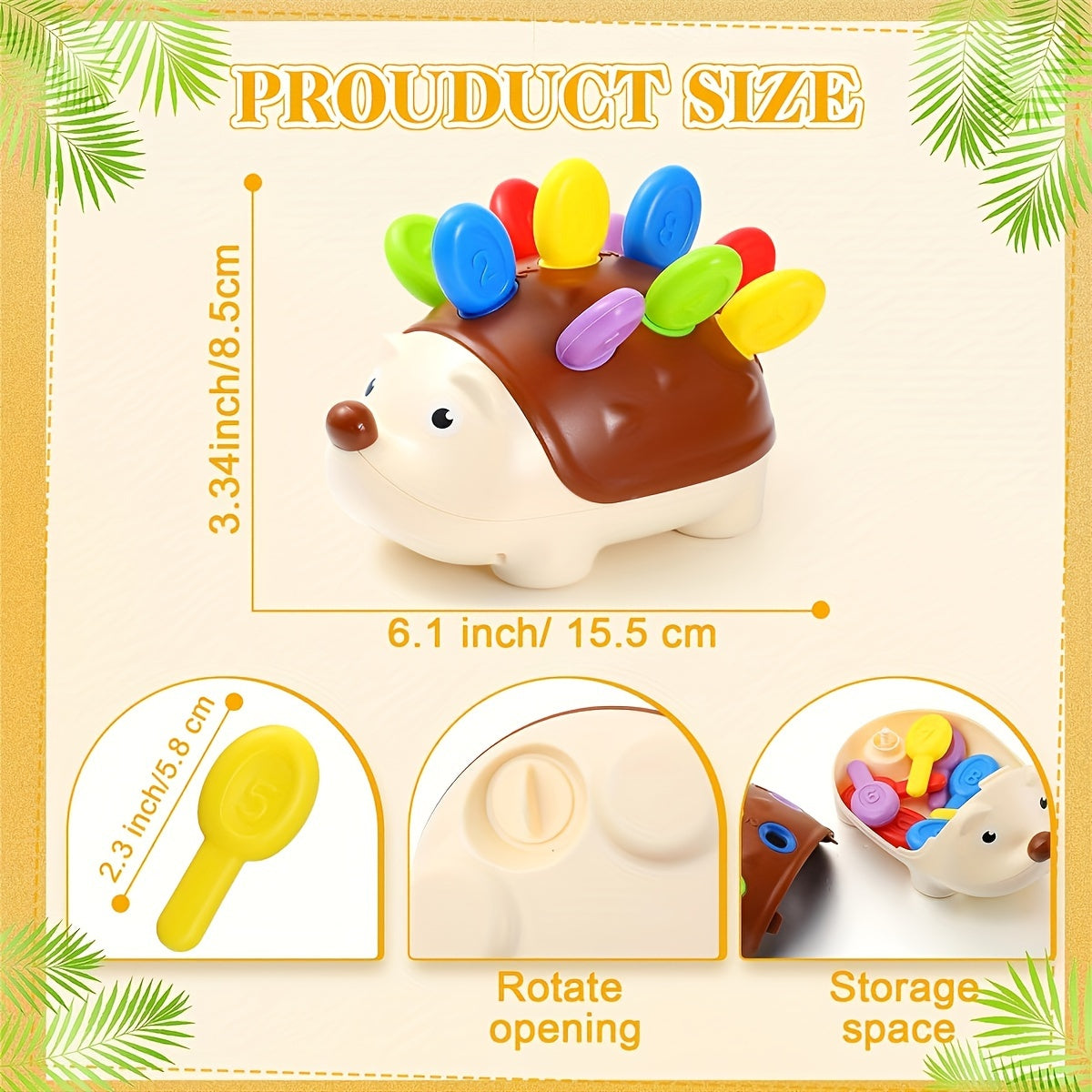 Hedgehog Splicing Hand-Eye Coordination Toy