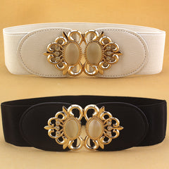 Women's Jeweled Elastic High Waist Belt for Casual Party