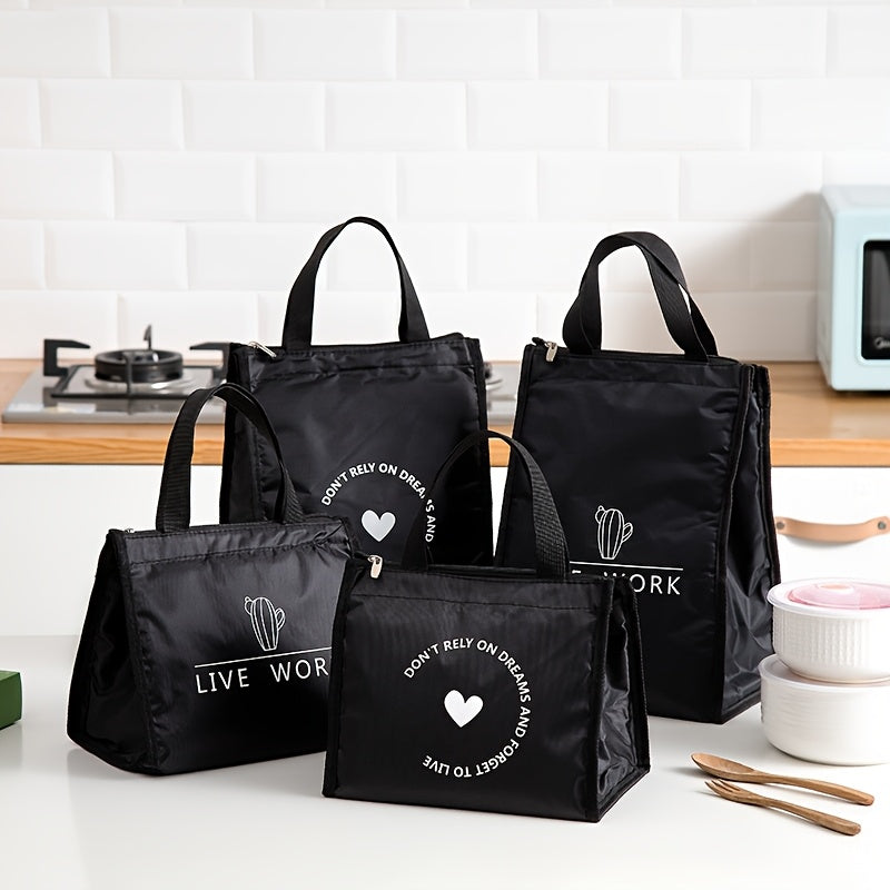 Fashionable Handbag Lunch Bag with Ice Pack Insulation