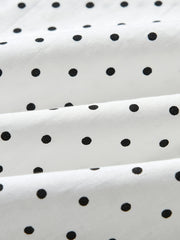 Toddler Baby Boys Polka Dot Lapel Button Up Long Sleeve Shirts
