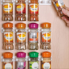Universal Spice Jar Clips Organizer for Refrigerators