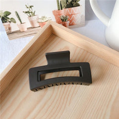 Acrylic Frosted Square Hair Claw Ponytail Holder