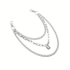 Lock Pendant Multilayer Metal Chain Pants Chain Men's Waist Chain