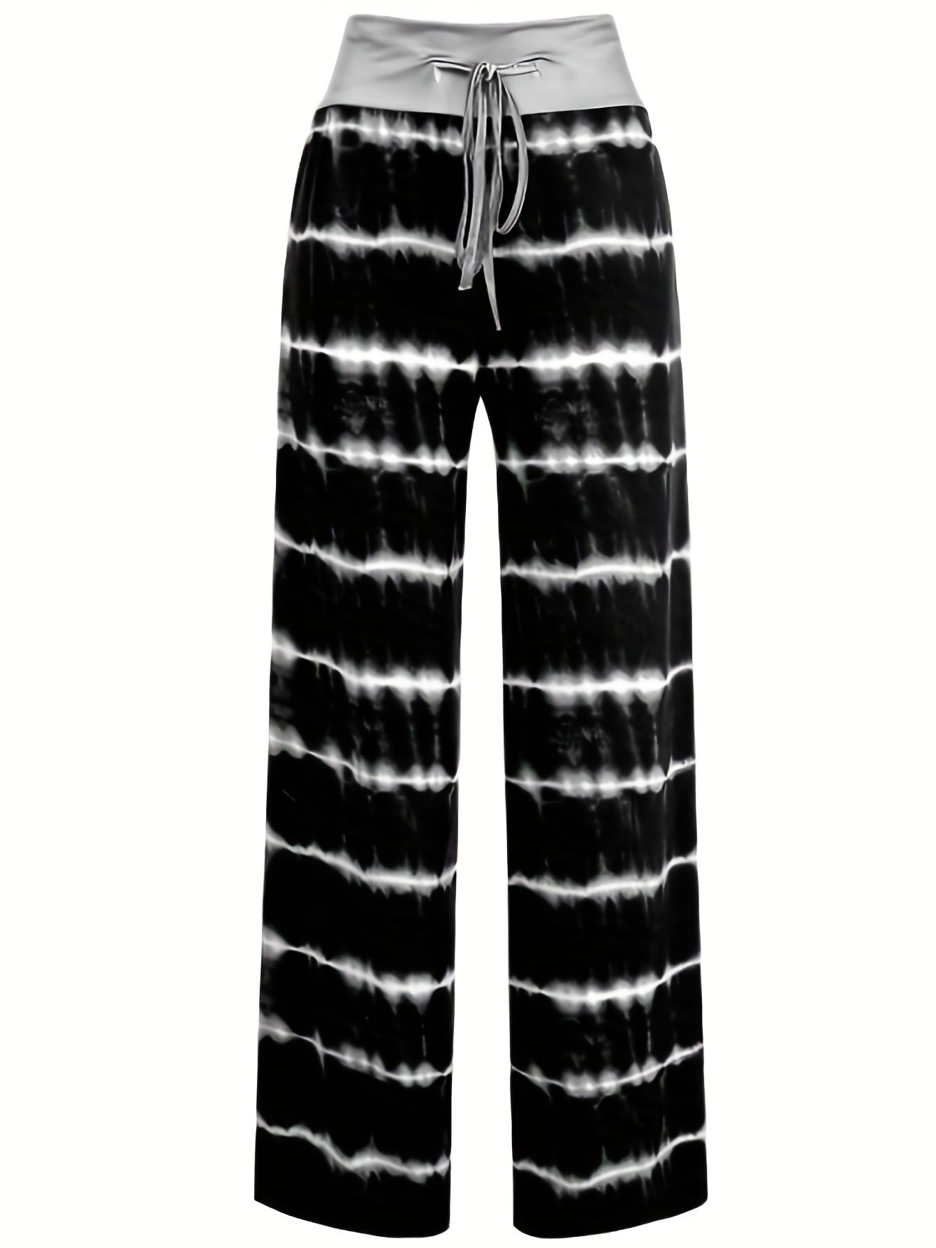  Tie Dye Drawstring Wide Leg Pants
