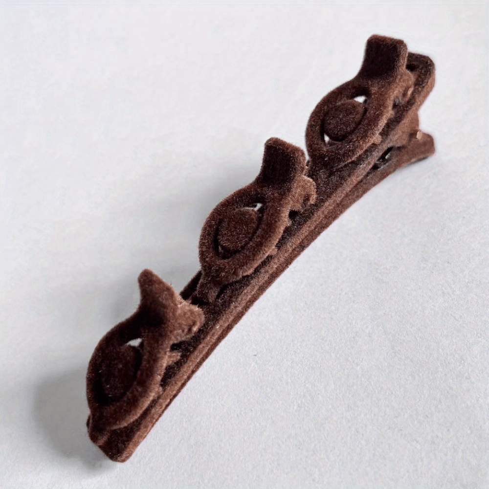 Flocking Braiding Hair Clip for Women Girls