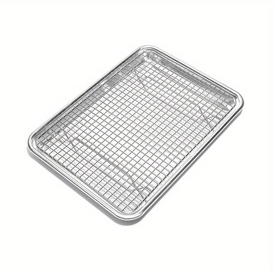 Stainless Steel Baking Pan Set with Cooling Rack