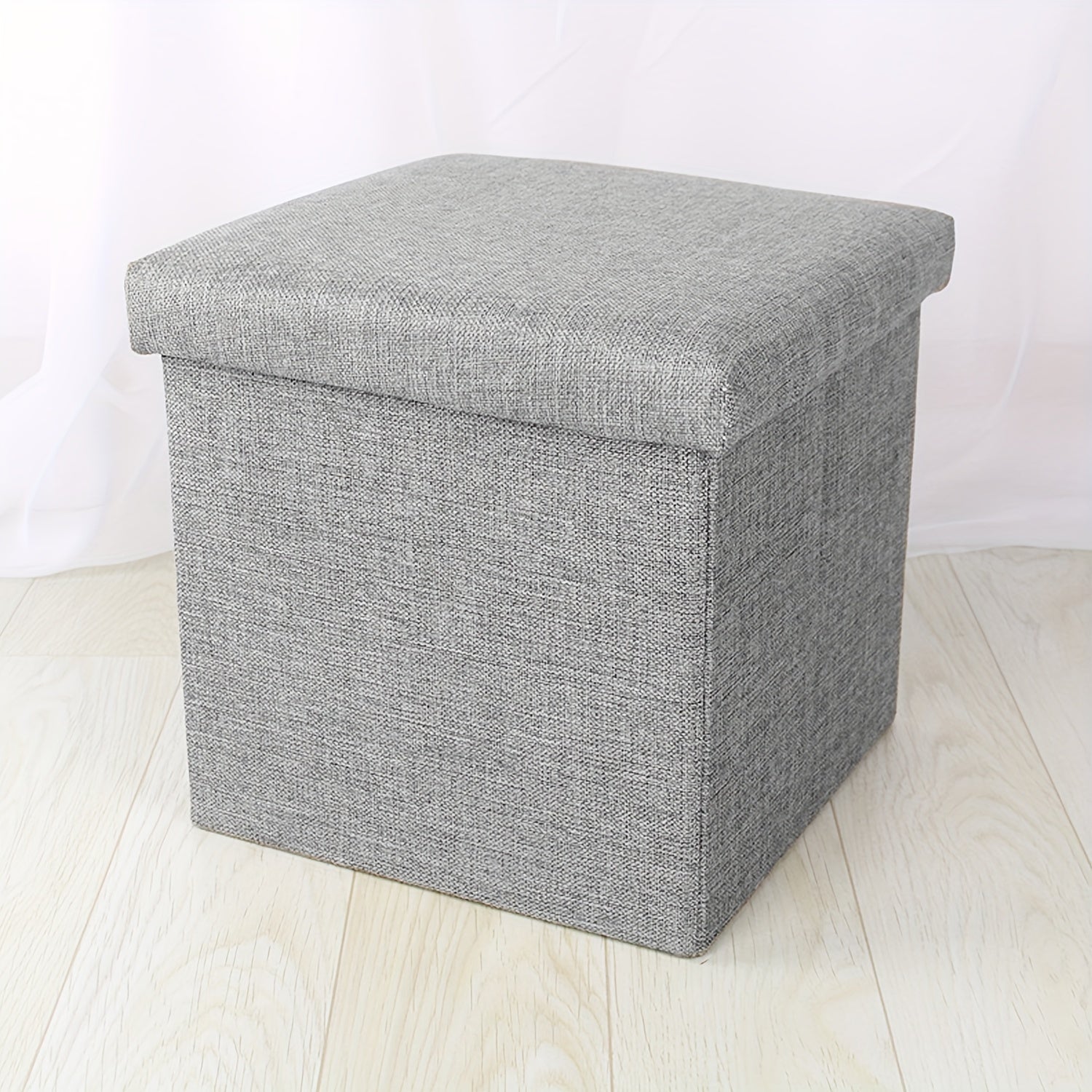 Fabric Storage Stool Can Sit Two way Use functional Board Stool