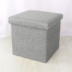 Fabric Storage Stool Can Sit Two way Use functional Board Stool