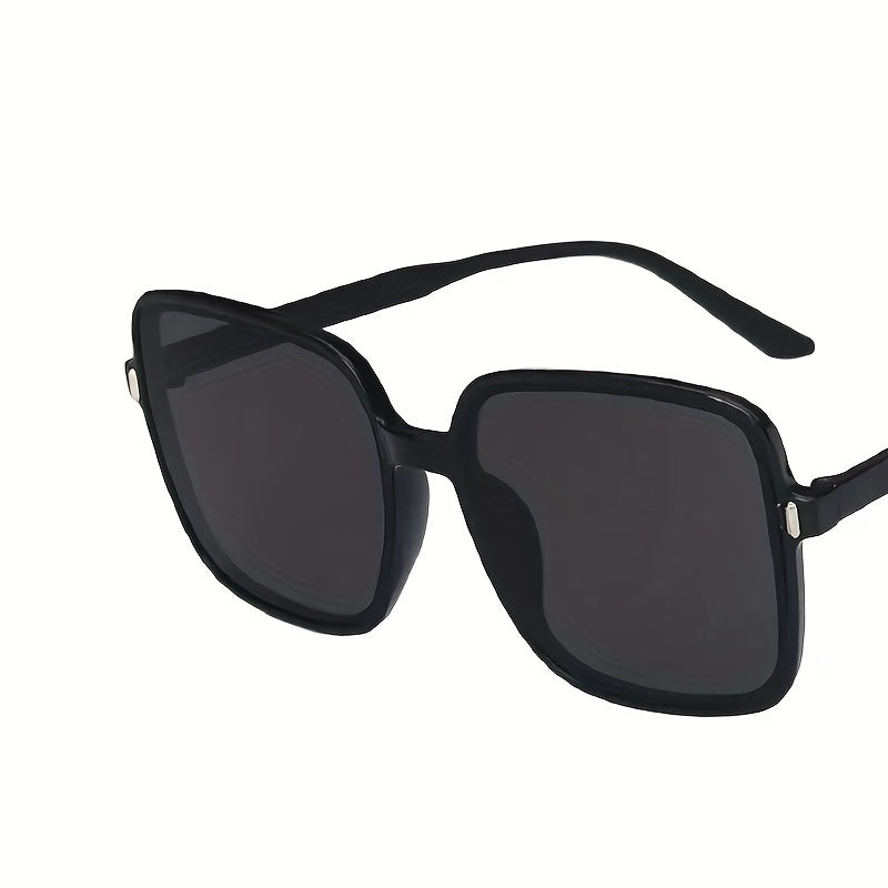 Men's Gradient Lens Sunglasses Square Frame Sunscreen Glasses