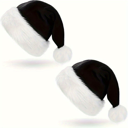 1pc Plush Santa Hats Christmas Party Decors