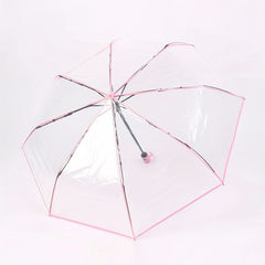 Three Fold Auto Transparent Umbrella