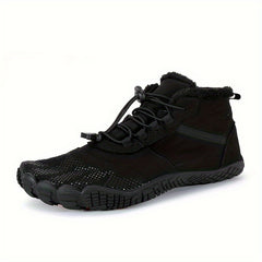 Adjustable Buckle Hiking Boots Plush Lining Non Slip Snow Bo