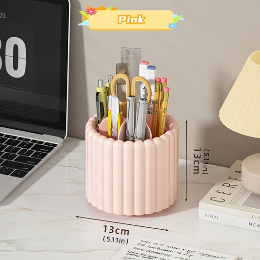 Desktop Rotating Storage Pen Holder Lipstick Makeup Brush Storage Box