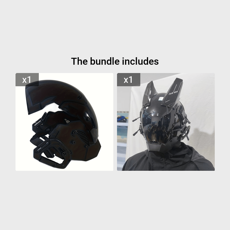 Men's Cyberpunk Helmet for Cosplay Music Party