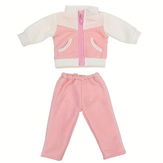 Doll Outfit Set 43 Doll Clothing Two Piece Set Pink