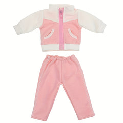 Doll Outfit Set 43 Doll Clothing Two Piece Set Pink