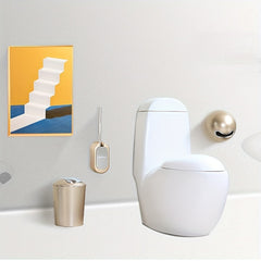 Toilet Brush With Holder Wall Mounted - Bathroom Toilet Bowl Cleaning Brush