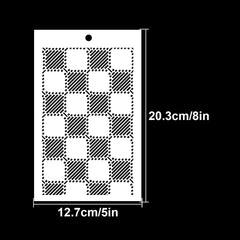 Wave Grid Stencils for DIY Art Painting on Wood Canvas Paper Fabric Wall
