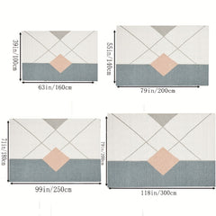 Fluffy Faux Wool Area Rugs Modern Large Carpet Non-slip Machine Washable