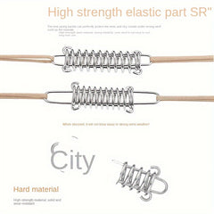 1pc Stainless Steel Spring High Strength Steel Spring For Camping Tent Rope