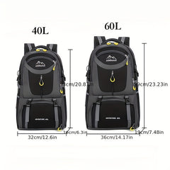 Men's Large Capacity Outdoor Backpack Sports Polyester Mountaineering Bag