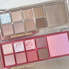 9 Blush Palette Mixed Style Brightening Look Powder