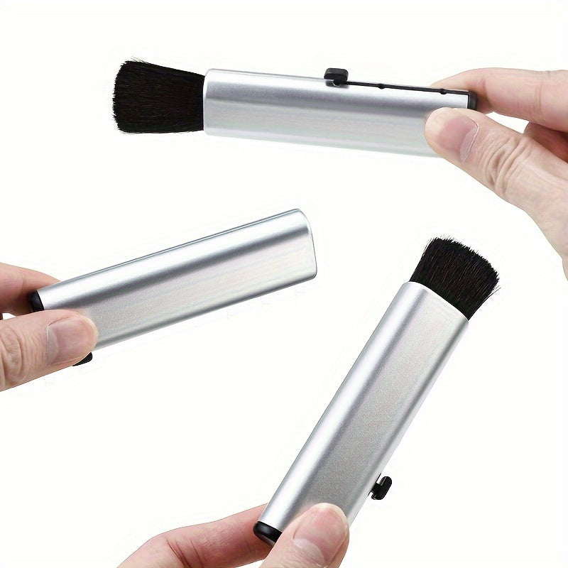 Car AC Outlet Cleaning Brush Soft Hair Dust Removal Telescopic Brush