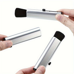 Car AC Outlet Cleaning Brush Soft Hair Dust Removal Telescopic Brush