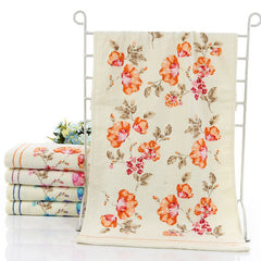 Boho Flower Printed Cotton Hand Towels Set