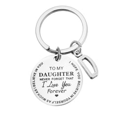 Stainless Steel Jewelry Keychain TO MY SON Inspirational Letters
