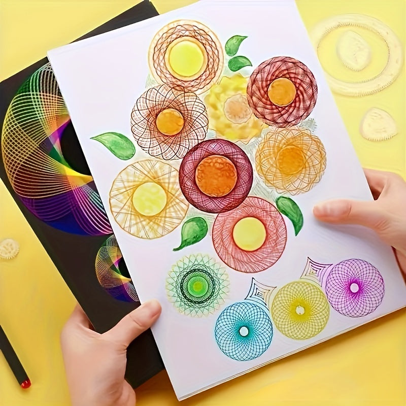 22pcs 36 Colored Glitter Gel Pen Educational Kaleidoscope Toy Variety Magic Set