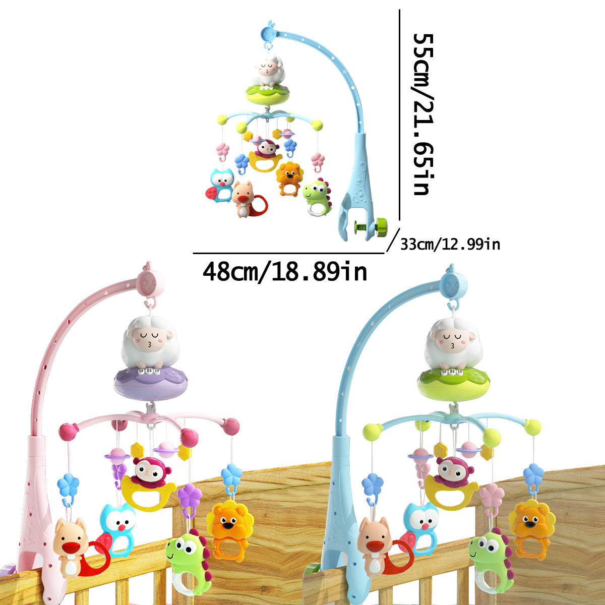 Sheep Bed Bell Pendant with Music & Lights for Youngsters
