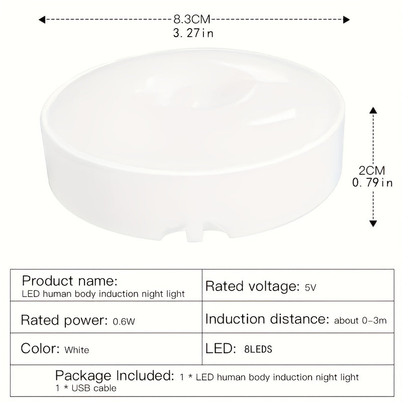 Induction Night Light Charging Magnetic Wardrobe Light